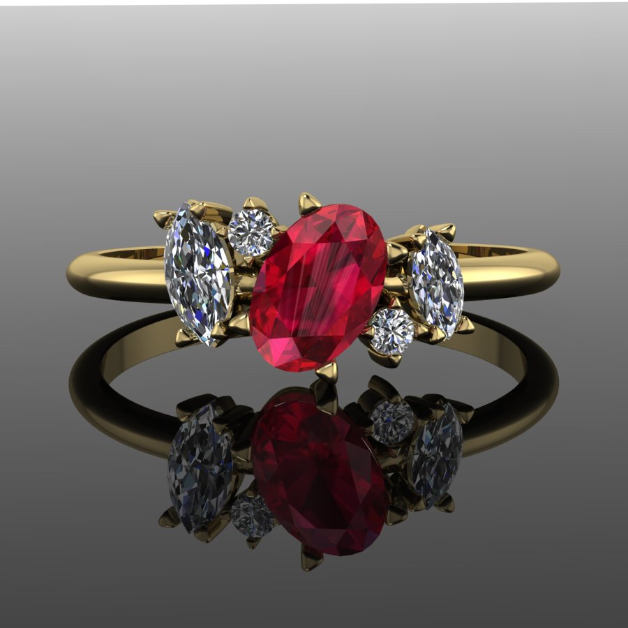 Ruby Engagement Rings