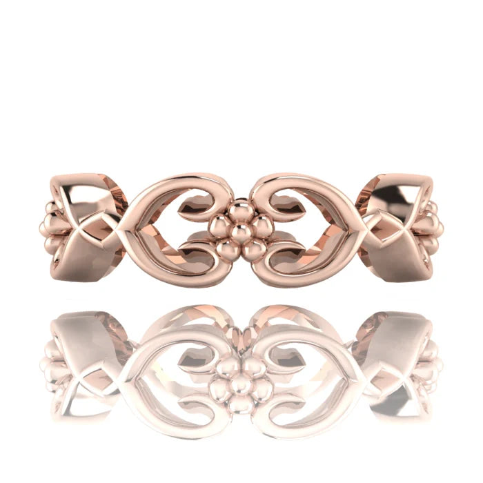 Flowers On The Vine Wedding Rings | Nude Jewellery London