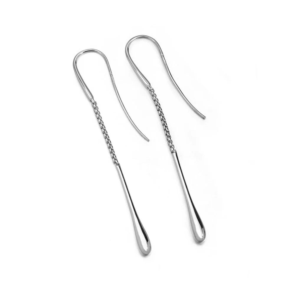 Silver Drop Earrings