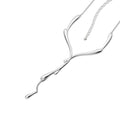Dripping Silver Necklace