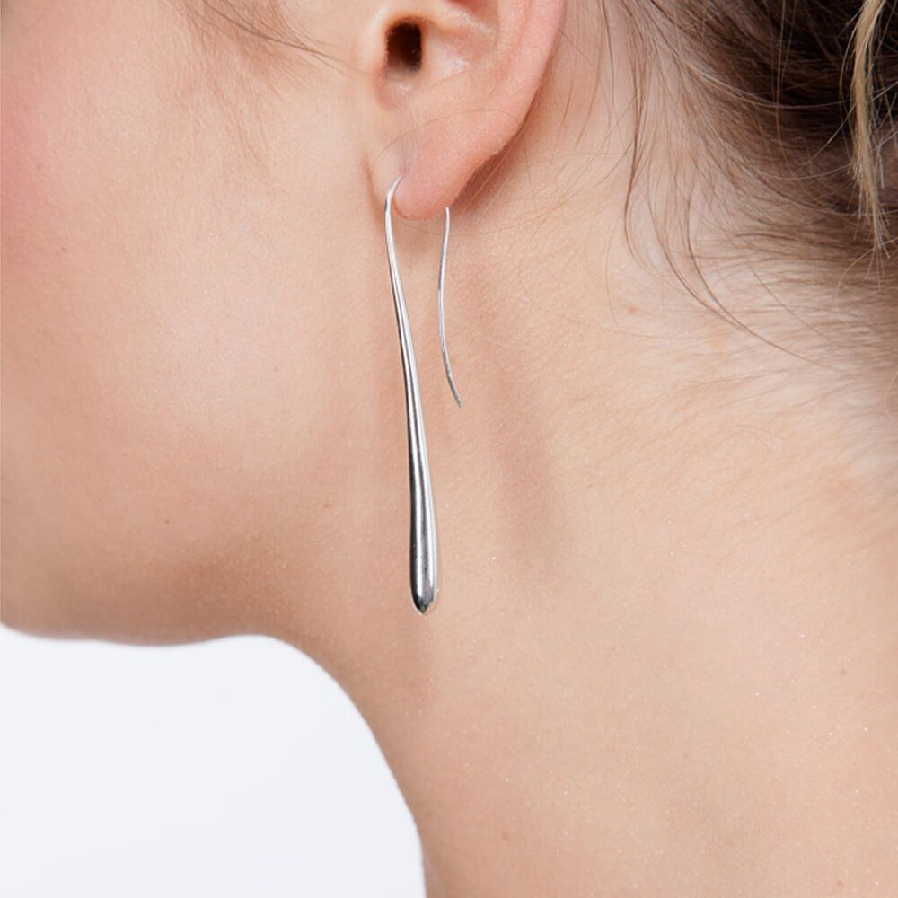 Long Solid Drip Earrings
