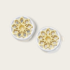 Gold & Silver Mandala Earrings