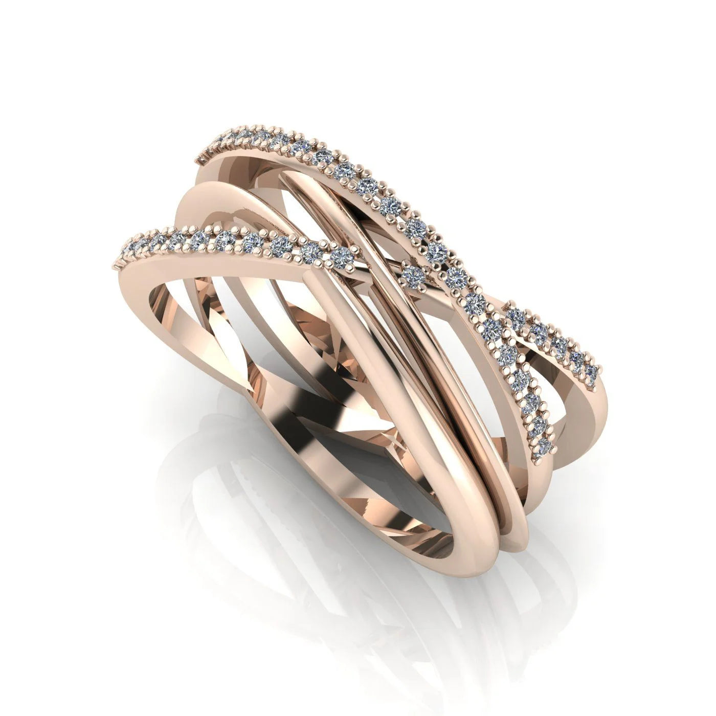 Eternal Infinity Diamond Rose Gold Eternity Ring