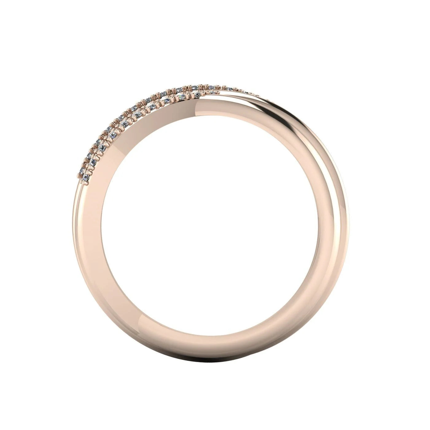 Eternal Infinity Diamond Rose Gold Eternity Ring