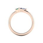 Elektra Toi Et Moi Geometric Emerald, Diamond & Rose Gold