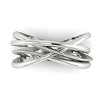 Eternal Infinity Plain White Gold or Platinum Ring