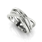 Eternal Infinity Plain White Gold or Platinum Ring