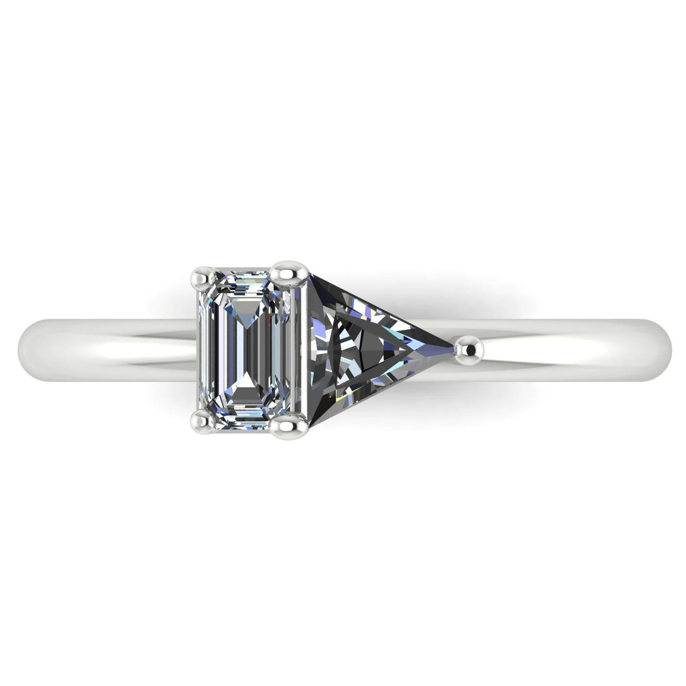 Elektra Toi Et Moi Geometric, Diamond & White Gold or Platinum Ring