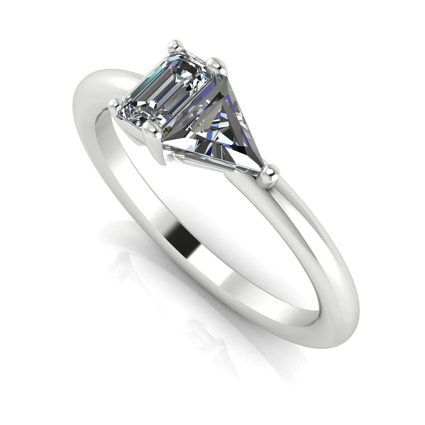 Elektra Toi Et Moi Geometric, Diamond & White Gold or Platinum Ring