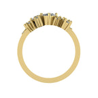 Crystallised Diamond & Yellow Gold Ring