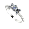 Flutterby: Diamond Butterfly Cluster Ring in Platinum & White Gold