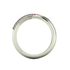 Eternal Infinity Ruby & Diamond White Gold Or Platinum Eternity Ring
