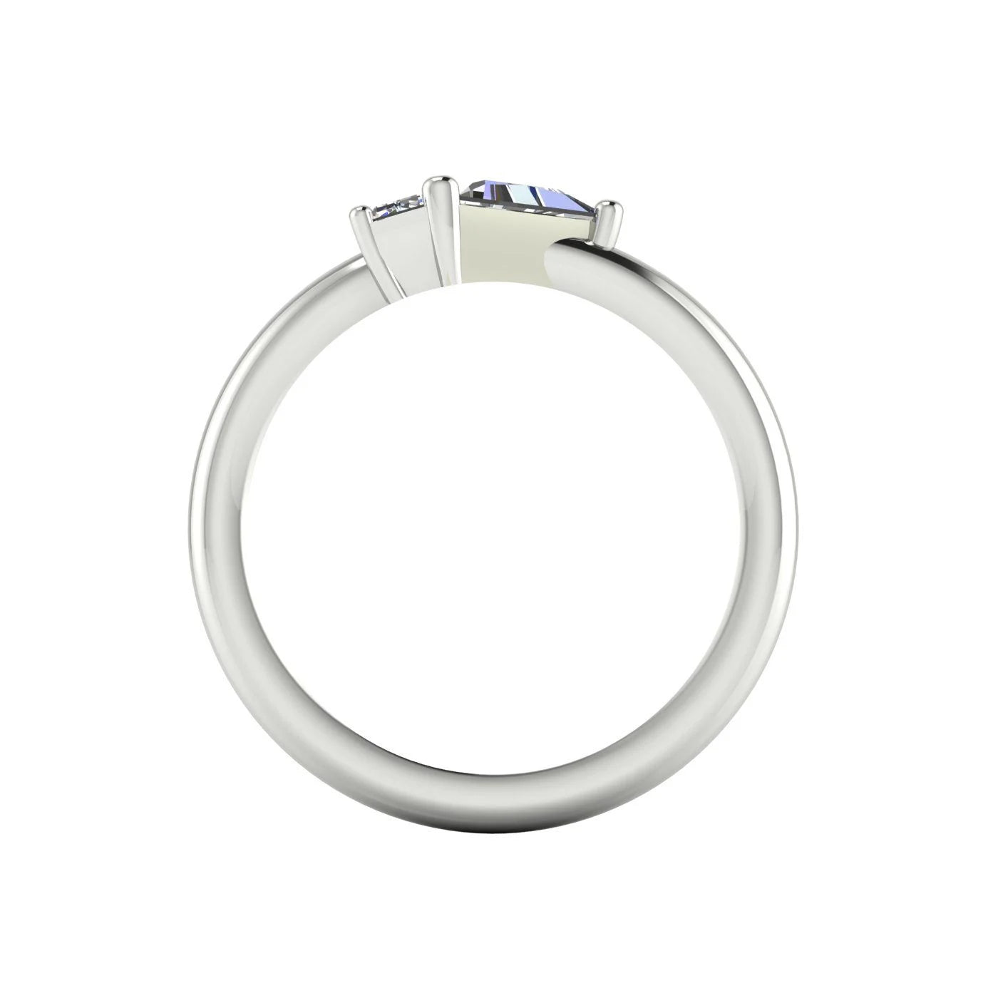Elektra Toi Et Moi Geometric, Diamond & White Gold or Platinum Ring