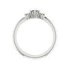 Flutterby: Diamond Butterfly Cluster Ring in Platinum & White Gold