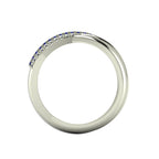 Eternal Infinity Sapphire & Diamond White Gold Or Platinum Eternity Ring