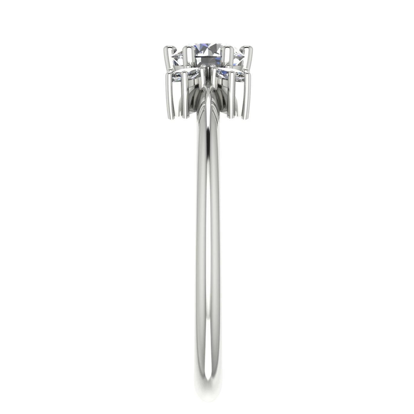 Flutterby: Diamond Butterfly Cluster Ring in Platinum & White Gold