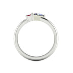 Elektra Toi Et Moi Ring Geometric Ruby, Diamond & White Gold or Platinum
