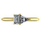 Elektra Toi Et Moi Geometric Diamond & Yellow Gold Ring