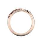 Eternal Infinity Ruby & Black Diamond Rose Gold Eternity Ring