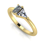 Elektra Toi Et Moi Geometric Diamond & Yellow Gold Ring