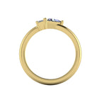 Elektra Toi Et Moi Geometric Diamond & Yellow Gold Ring