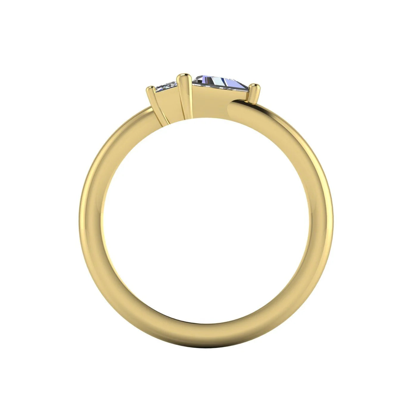 Elektra Toi Et Moi Geometric Diamond & Yellow Gold Ring