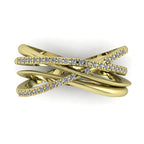Eternal Infinity Diamond Yellow Gold Eternity Ring