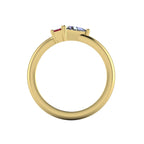 Elektra Toi Et Moi Geometric Ruby, Diamond & Yellow Gold Ring