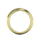 Eternal Infinity Emerald & Yellow Sapphire Eternity Ring Yellow Gold