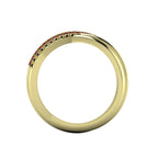 Eternal Infinity Ruby & Black Diamond Yellow Gold Eternity Ring