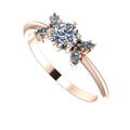 Flutterby: Diamond Butterfly Cluster Ring in Rose Gold