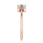 Flutterby: Diamond Butterfly Cluster Ring in Rose Gold