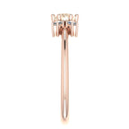 Flutterby: Champagne Diamond Butterfly Ring in Rose Gold