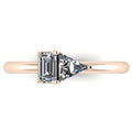 Elektra Toi Et Moi Geometric - Diamonds & Rose Gold Ring