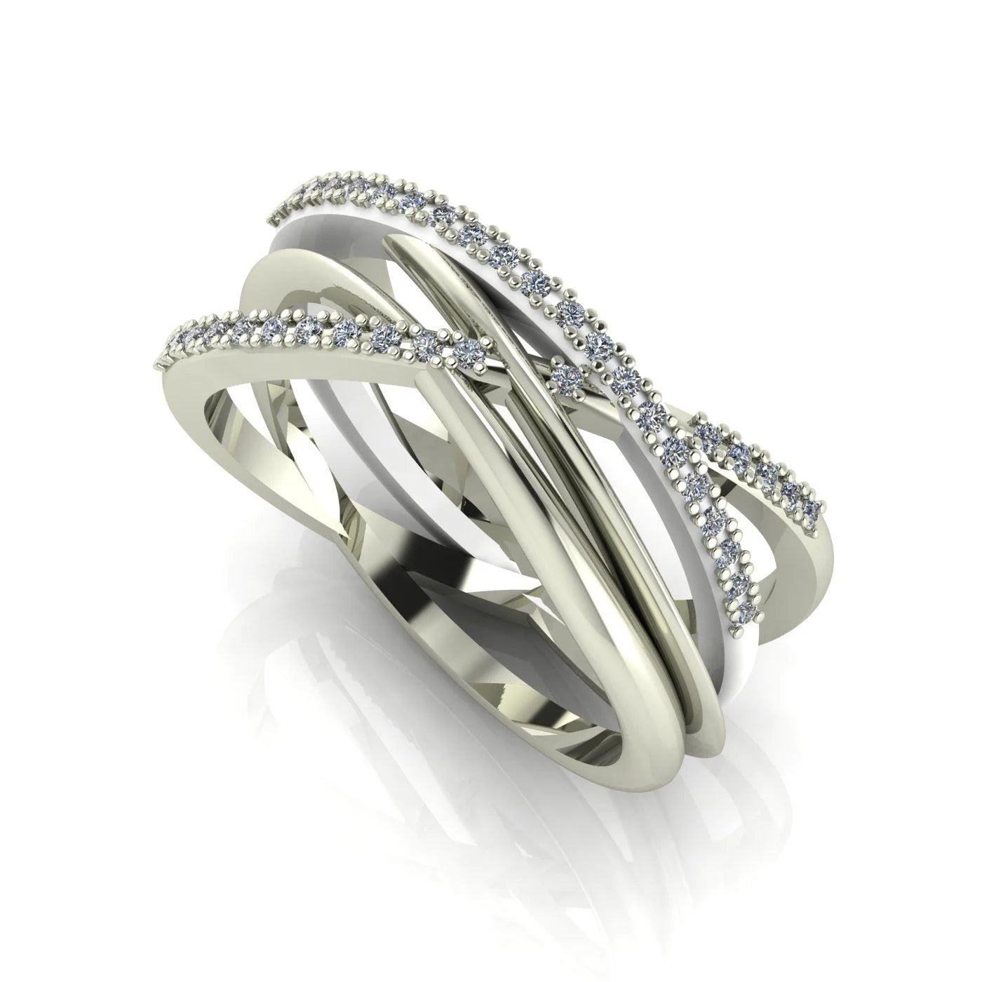Eternal Infinity Diamond White Gold Or Platinum Eternity Ring