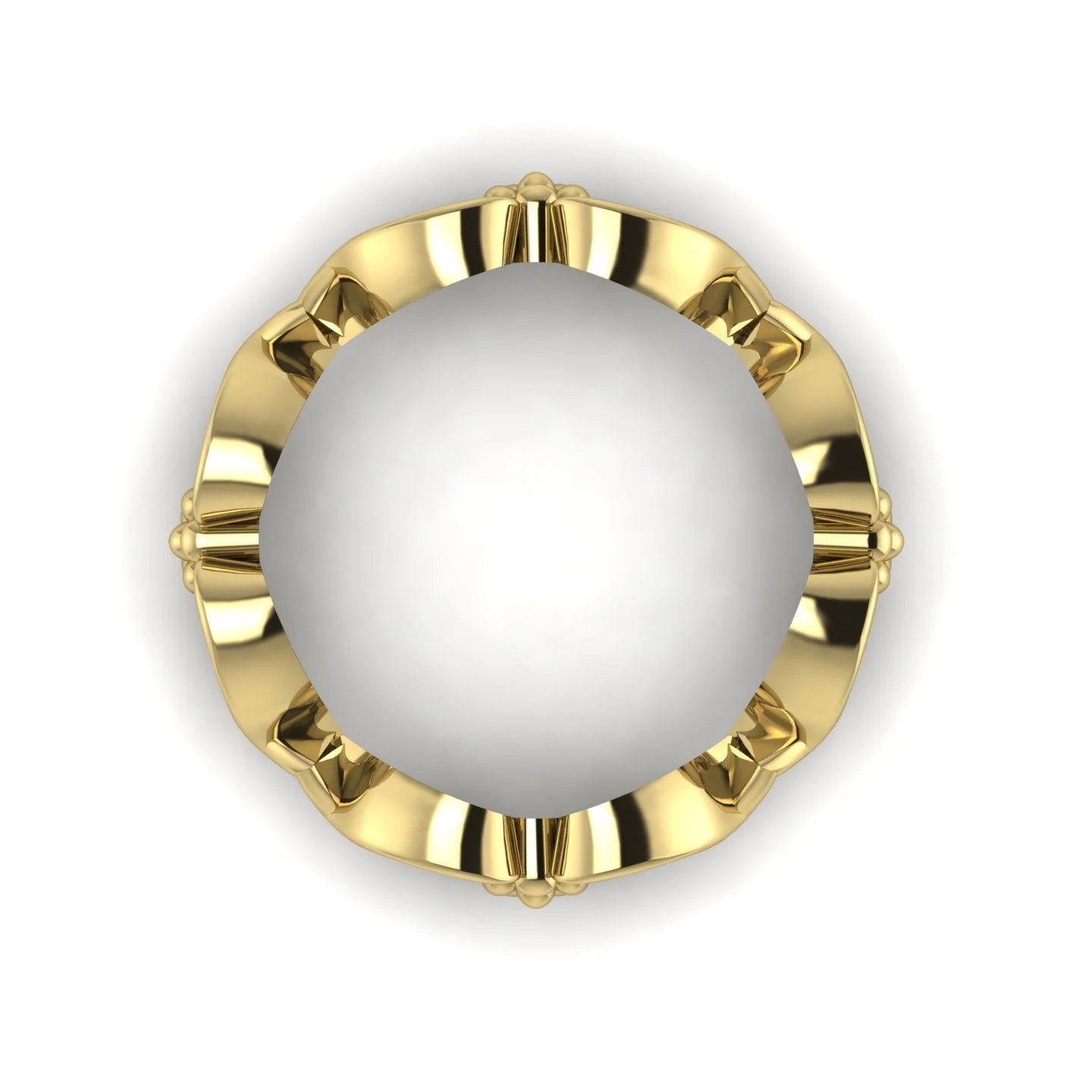 Flowers On The Vine, Yellow Gold Floral Patterned Wedding Ring