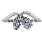 Entwined - Toi Et Moi Lab Grown Marquise & Pear Shaped Diamond Ring