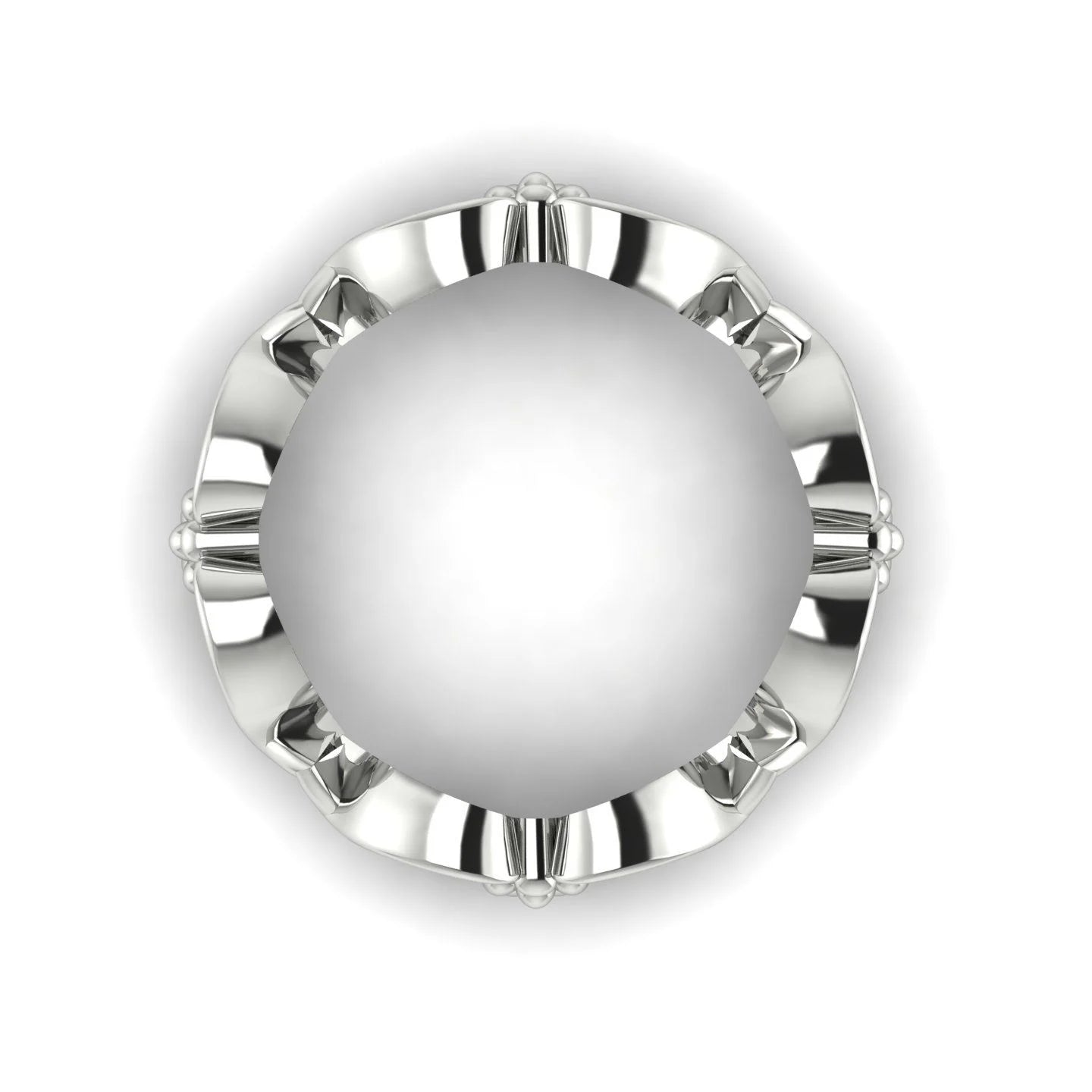 Flowers On The Vine,  White Gold Or Platinum Floral Patterned Wedding Ring