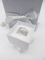 Silver Web Cuff Ring