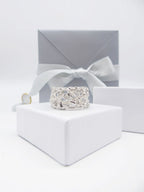 Silver Web Cuff Ring