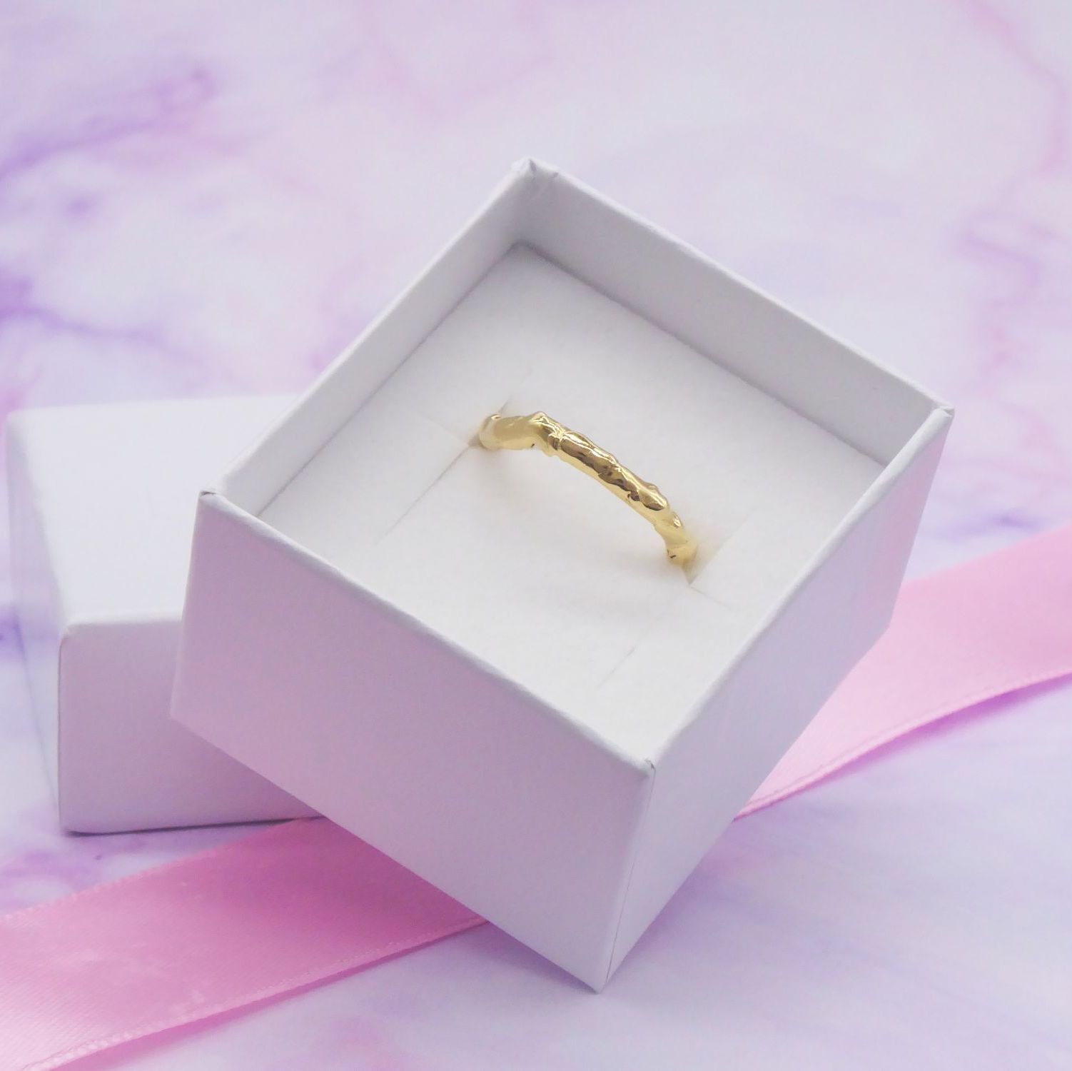 Origin Organic Hand Carved Liquid Gold - 18 Carat Ring - One-Of-A-Kind