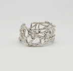 Silver Web Cuff Ring
