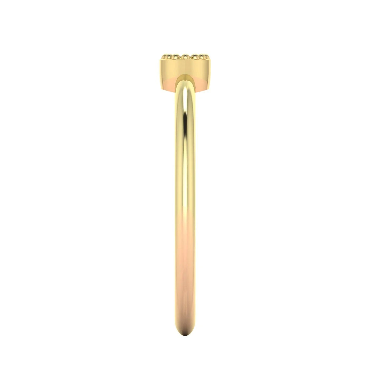 Mini Astraea -  Horizontal Marquise Sapphire & Yellow Gold Ring