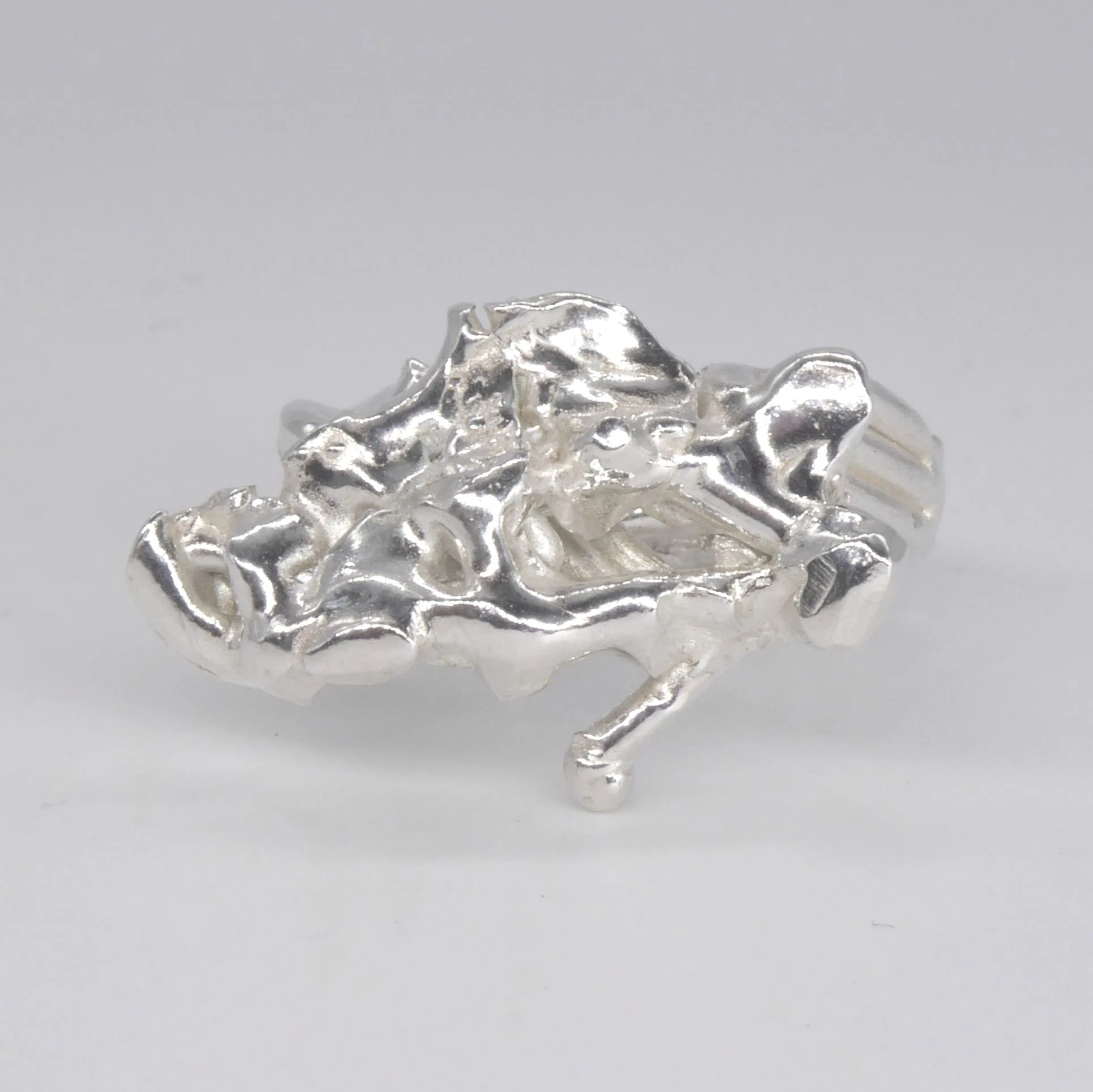 Offset Small Silver Origins Ring - One-Of-A-Kind
