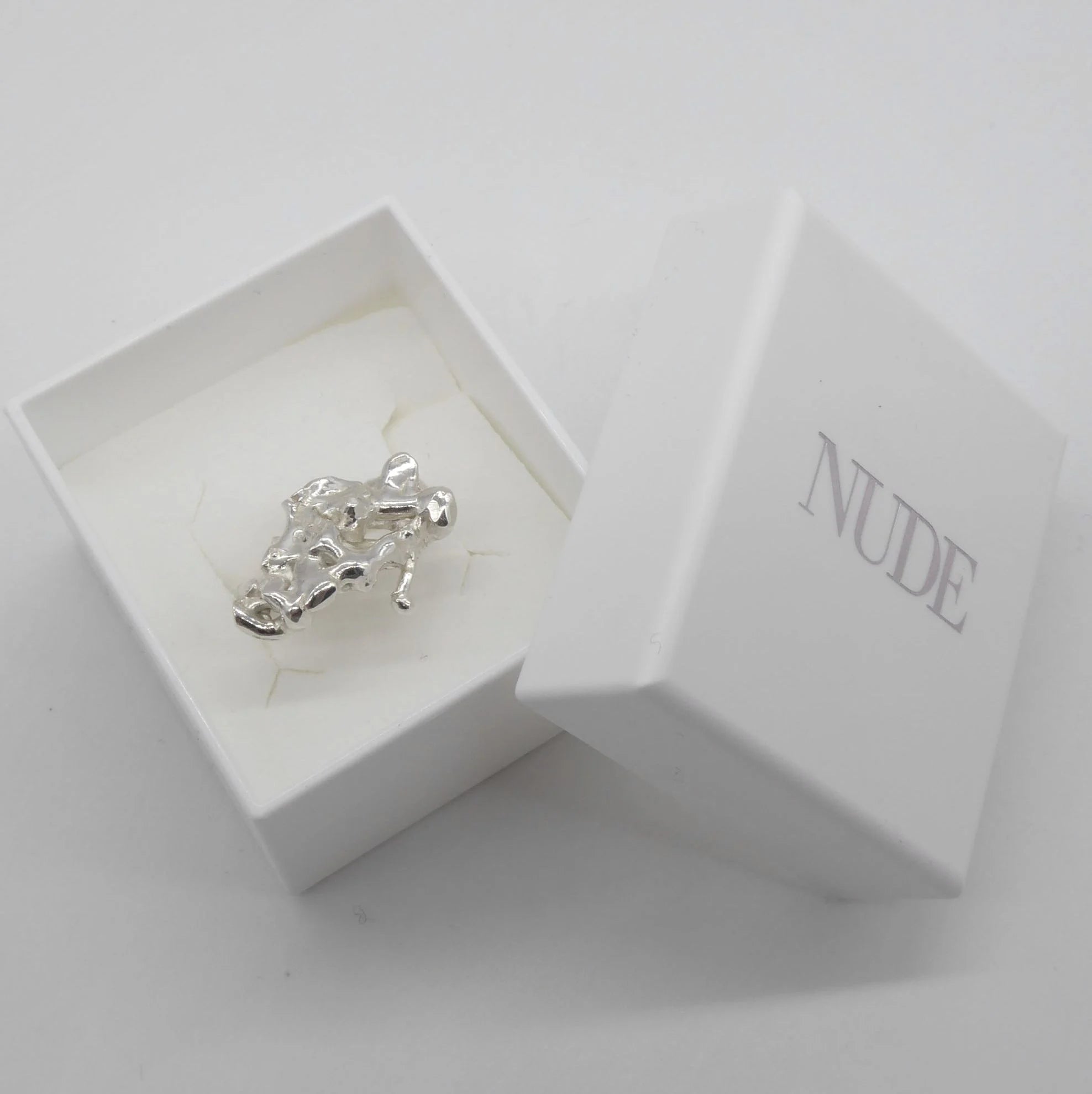 Offset Small Silver Origins Ring - One-Of-A-Kind