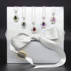 Fleur London Amethyst Pendant in Recycled Silver