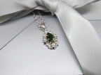 Fleur Green Tourmaline Pendant in Recycled Silver