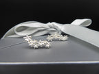 Fleur Cascading Flower Earrings in Recycled Silver