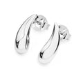Droplet Silver Stud Earrings