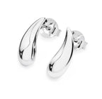 Droplet Silver Stud Earrings